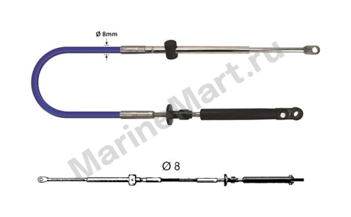 Трос дистанционного управления Ultraflex Mach14, (14 футов - 4,2 м), 2 шт Mach14 14"
