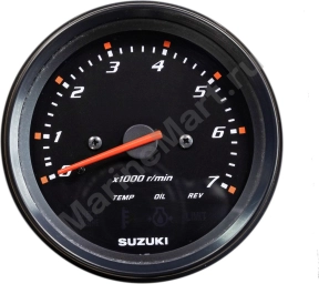 Тахометр 4", 7000 об/мин, Suzuki DF25-250, черный 3420093J02000