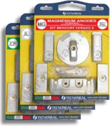 Аноды алюминиевые Mercury Verado 6. Tecnoseal KITMV6AL