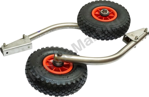 Колеса транцевые для надувной лодки НДНД, модульные, D260 мм, нержавеющая сталь  (комплект) pat_037