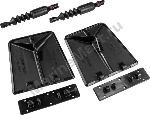Комплект транцевых плит Nauticus серии SX, цвет черный, размер 9.5"х10" SX9510-40BL