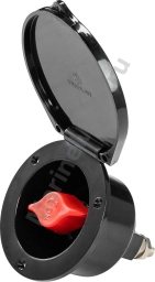 Выключатель массы  Heavy Duty, врезной, "OFF-ON" (1 АКБ) 280 А, черный 14-385-55