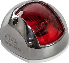 Огонь ходовой Compact 12, нержавеющий корпус, 12 В, красный 11-406-01