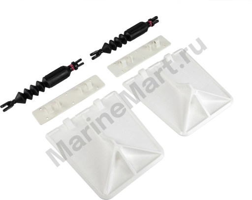 Комплект транцевых плит Nauticus серии SX, цвет белый, размер 9.5"х10" SXW9510-60BL