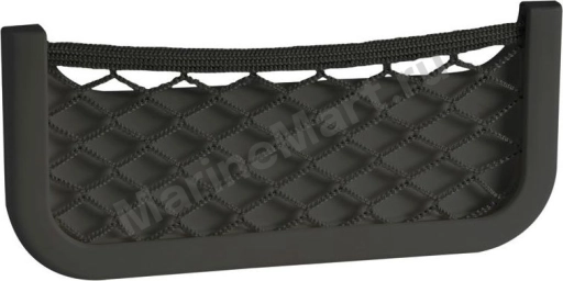 Накладной карман с сеткой 250x115x30 мм, черный 48-434-21