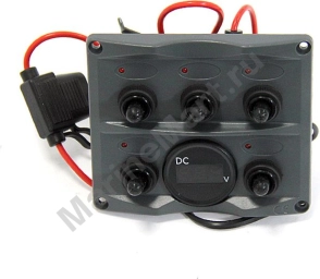 Панель управления 5шт с цифровым вольтметром, серая C10430G