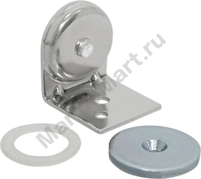 Фиксатор магнитный для двери 31*28*31мм, нерж.сталь 003687