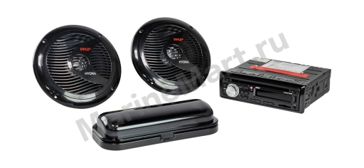 Морская аудиосистема 1DIN PYLE PLCDBT75MRB, комплект PLCDBT75MRB