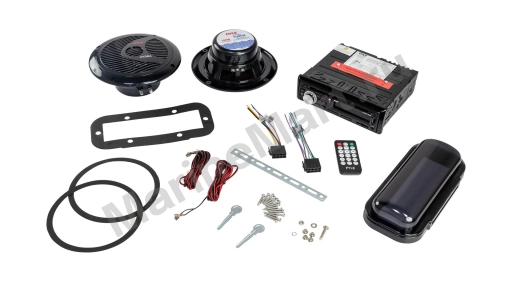 Морская аудиосистема 1DIN PYLE PLCDBT75MRB, комплект PLCDBT75MRB