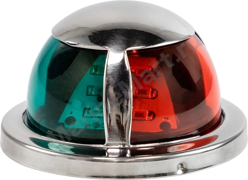 Огонь ходовой комбинированый (красный, зеленый), SS304, 12-24 В, LED LPNVGCBLED00543