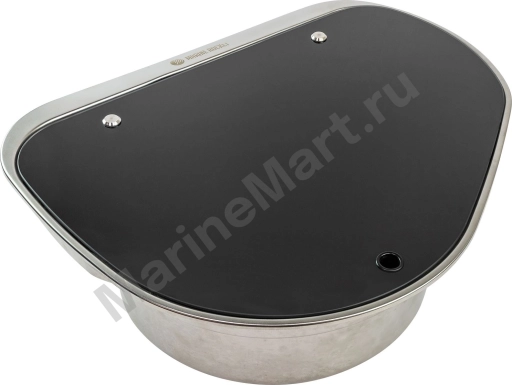 Плита газовая с мойкой левой, стеклянная крышка, Marine Rocket MR600LSSS