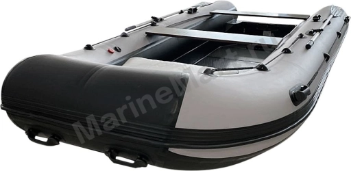 Лодка РИБ (RIB) RiverBoats RB 430, черно-серый, накладка на рундук, утка, защита киля, корпус графит RBRIB430-N-U-BGG