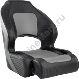 Кресло с болстером Deluxe Carbon, обивка черный/серый винил 4620136032568