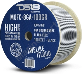 Силовой провод из 100% меди для морского применения 8-GA 30 м. черный MOFC8GA100G, DS18 MOFC8GA100G