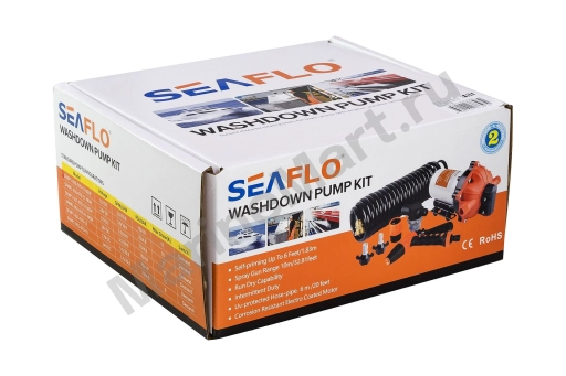Комплект помывочный SeaFlo, 12 В, 18.9 л/мин, 70 PSI (4.8 бар) SFWP105007051