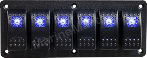 Панель бортового питания 6 переключателей MR6L2
