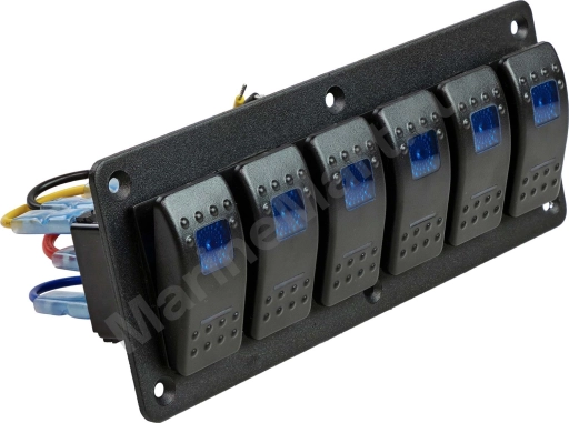 Панель бортового питания 6 переключателей MR6L2