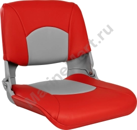 Кресло складное мягкое SKIPPER, цвет серый/красный MR10057