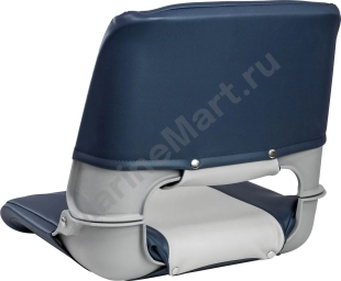 Кресло складное мягкое SKIPPER, цвет серый/синий MR10061