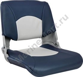 Кресло складное мягкое SKIPPER, цвет серый/синий MR10061
