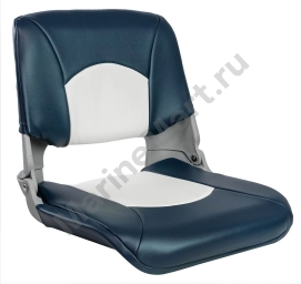 Кресло складное мягкое SKIPPER, цвет синий/белый MR10062