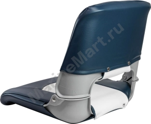 Кресло складное мягкое SKIPPER, цвет синий/белый MR10062