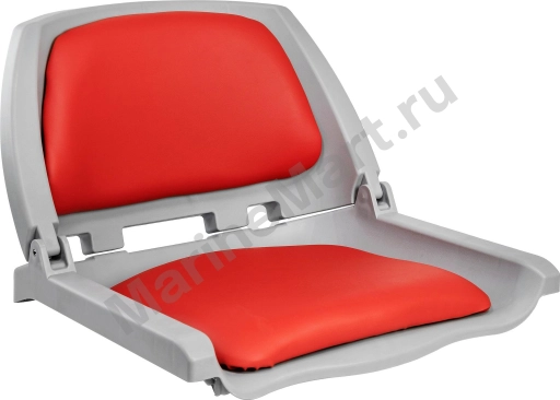 Кресло складное мягкое TRAVELER, цвет серый/красный MR10014