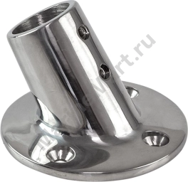Основание стойки леера (25,4 мм), 60 град, круглое, Marine Rocket S.M0809-25_MR