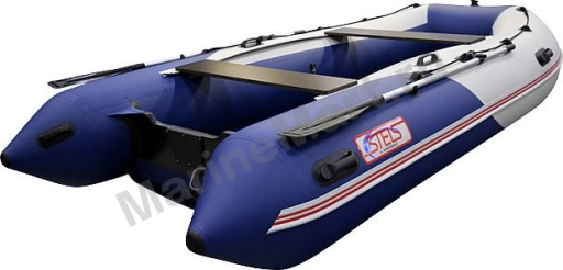 Надувная лодка ПВХ, STELS 375 Аеро НДНД, синий/белый 375209