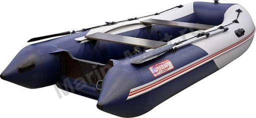Надувная лодка ПВХ, STELS 355 Аеро НДНД, синий/белый 355209