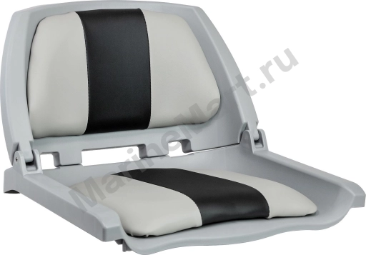 Кресло мягкое складное, обивка винил, цвет серый/угольный MR18045-1