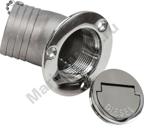 Горловина заливная угловая для дизтоплива 50 мм, Marine Rocket BD060750Diesel_MR