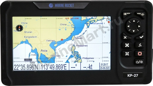 Картплоттер морской 7" 27A с AIS, Marine Rocket 4620136067478