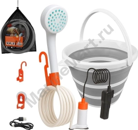 Портативный душ с насосом и ведром, SeaFlo SFPSP5L01002