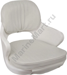 Кресло YACHTSMAN, съемные подушки, материал белый винил MR10652