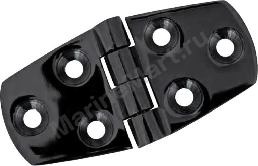 Петля 76х38 мм (3"X1-1/2"), цвет черный MR80203BP