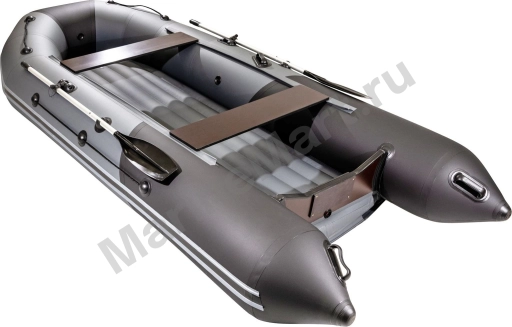 Надувная лодка ПВХ, Таймень NX 3800 НДНД PRO, светло-серый/графит 00203370