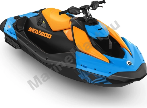 Гидроцикл BRP SEA-DOO SPARK TRIXX FOR 1 Gulfstream Blue & Orange Crush