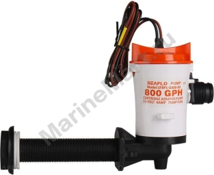 Аэратор горизонтальный 12 В, 800 GPH ( 3028,3 л/час), SeaFlo SFBP1G80005