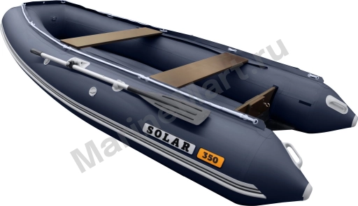 Надувная лодка ПВХ, SOLAR-380 К (Максима), синий SLR380k_max_blue