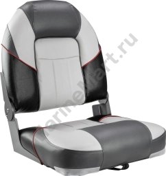 Кресло для катера (яхты) мягкое складное Premium Centurion, обивка винил, цвет серый/угольный, Marine Rocket (75129GC-MR) 75129GC-MR