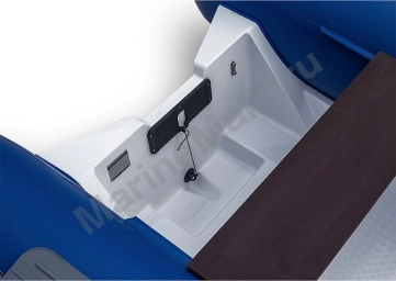 Лодка РИБ (RIB) STEL R-375, светло-серый/графит, накладки на рундук и банки, защита киля, корпус серый RIBST375E_LG/GF_NZ_G