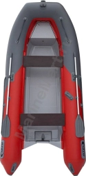 Лодка РИБ (RIB) STEL R-375, красный/графит, накладки на рундук и банки, защита киля, корпус графит RIBST375E_R/GF_NZ_GF