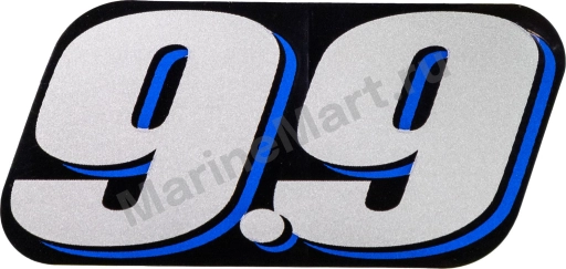 Наклейка капота Suzuki DT9.9A (9.9), задняя 6143595L20000