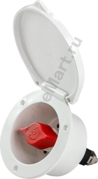 Выключатель массы  Heavy Duty, врезной, "OFF-ON" (1 АКБ) 280 А, белый 14-385-50