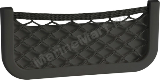 Накладной карман с сеткой 250x115x10 мм, черный 48-434-20