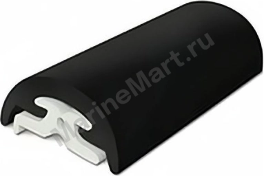 Наружный профиль привального бруса ПВХ, 65 мм, бухта 24 м. 44-065-04
