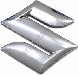 Наклейка логотип Suzuki 'S' (chrome) 7781154GC00PG